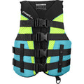 ONeill Womens SuperLite USCG Life Vest, Black/Turquoise/Lime/Turquoise,Medium