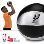 Franklin Sports Nba San Antonio Spurs Toy Basketballs - 2 Pack Of Kids Soft Mini Basketballs For Over The Door + Indoor Hoops -
