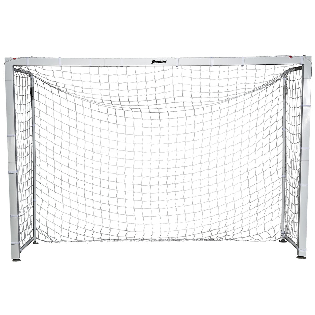 Franklin Sports Futsal Goal - Aluminum Official Size Goal - Indoor Soccer Net - Folding, Portable Futsal + Soccer Net - 9' 10''