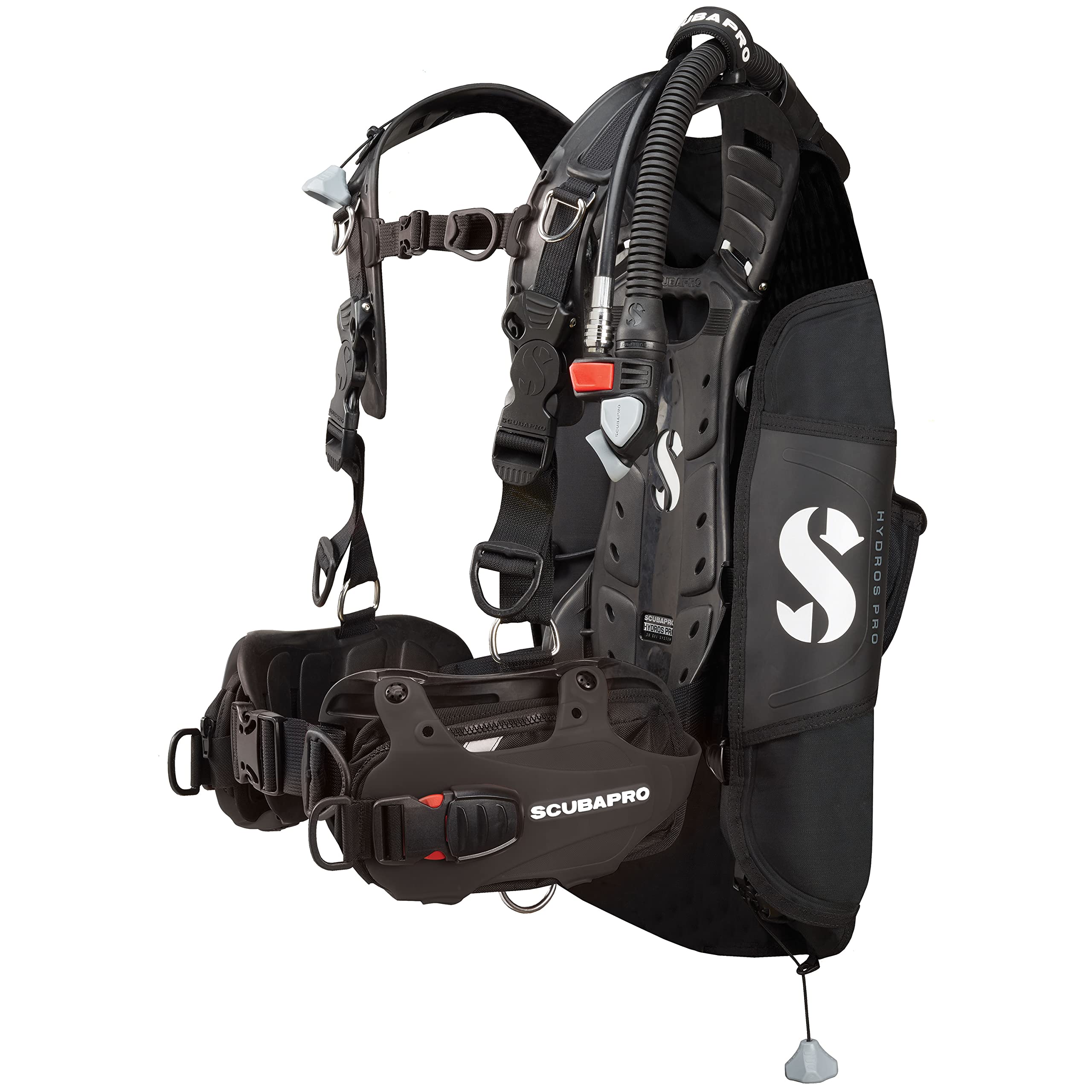 SCUBAPRO Hydros Pro Mens Back Inflated Scuba BCD with Balanced Power Inflator for Recreational and Travel Scuba Diving, X-Large/