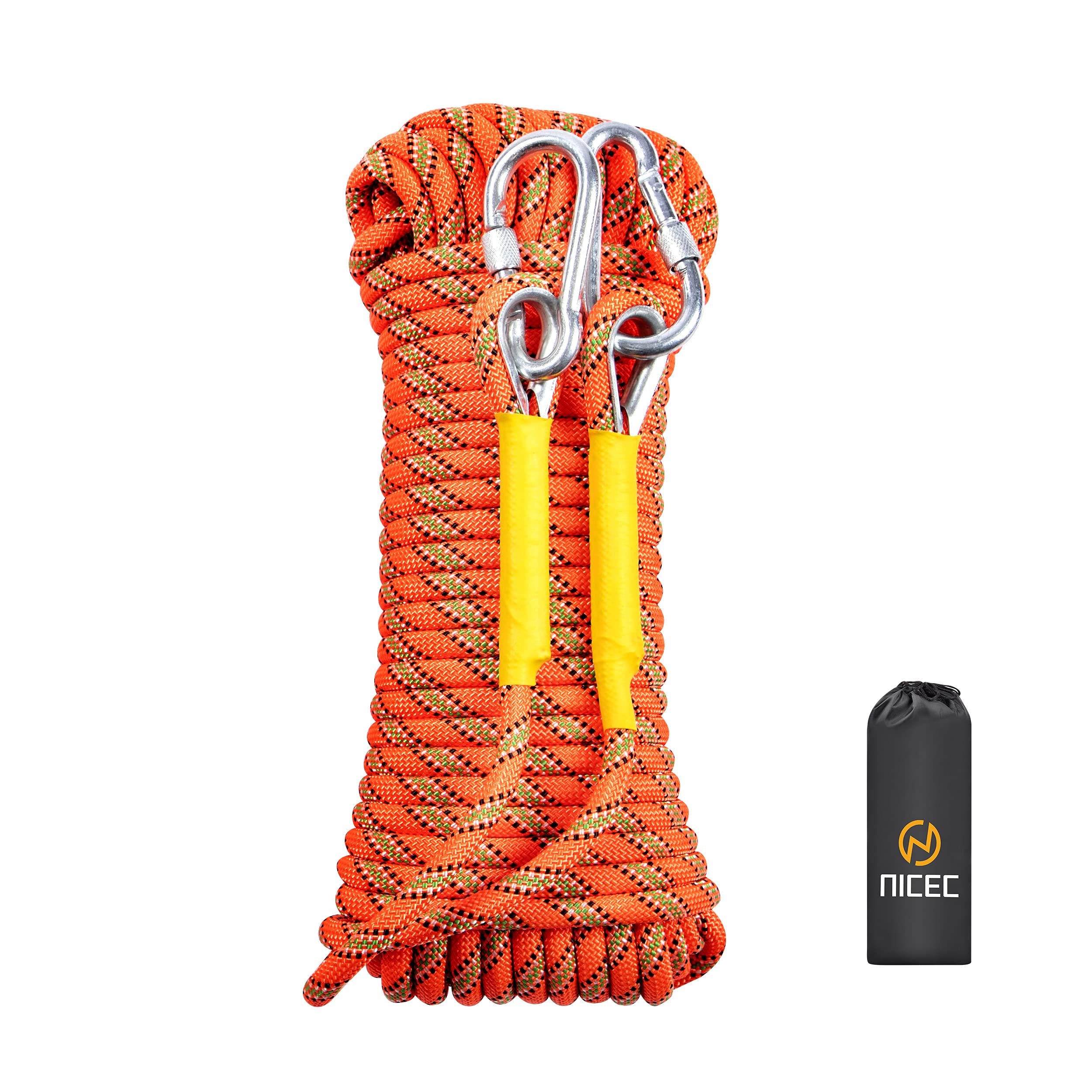 Nice C Climbing Rope, Rescue Rope, Construction Rope, Rock Climbing Rope, Static 10mm 32ft/64ft/96ft/160ft/230ft/500ft/985ft/100