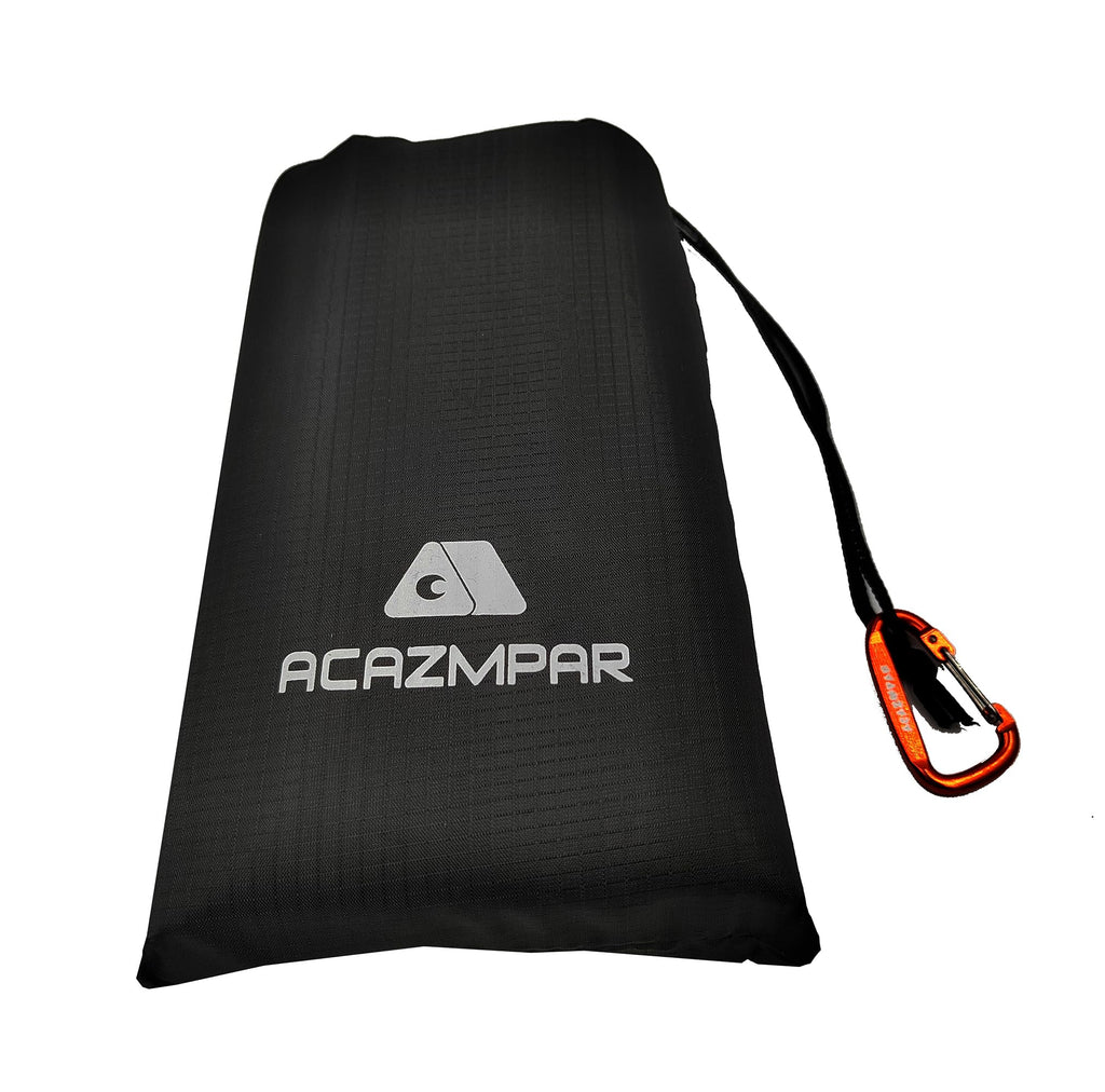 Waterproof Camping Tent Tarp, Ultralight Tent Footprint, Ground Tent Floor Saver For Camping Hiking (Black-79 X71)