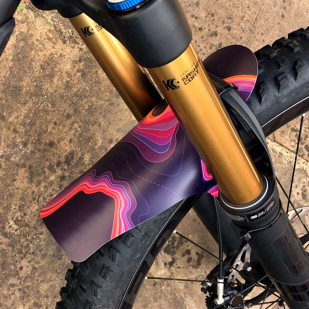 Rideguard Pf1 Trash Free Trails. Front Mtb Mudguard Mountain Bike Fender. Fits 24   , 26   , 27.5   , 29   , Plus Size And Fat B