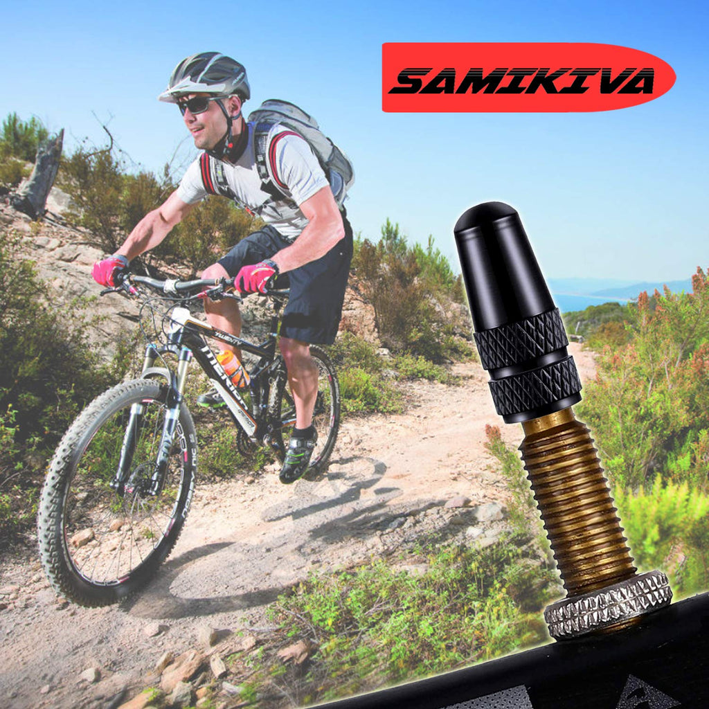 Samikiva (10 Pack) Bike Presta Valve Stem Caps, Chrome Anodized Aluminum, Use On Presta French Valves, Dust Caps For Mtb Road Ra