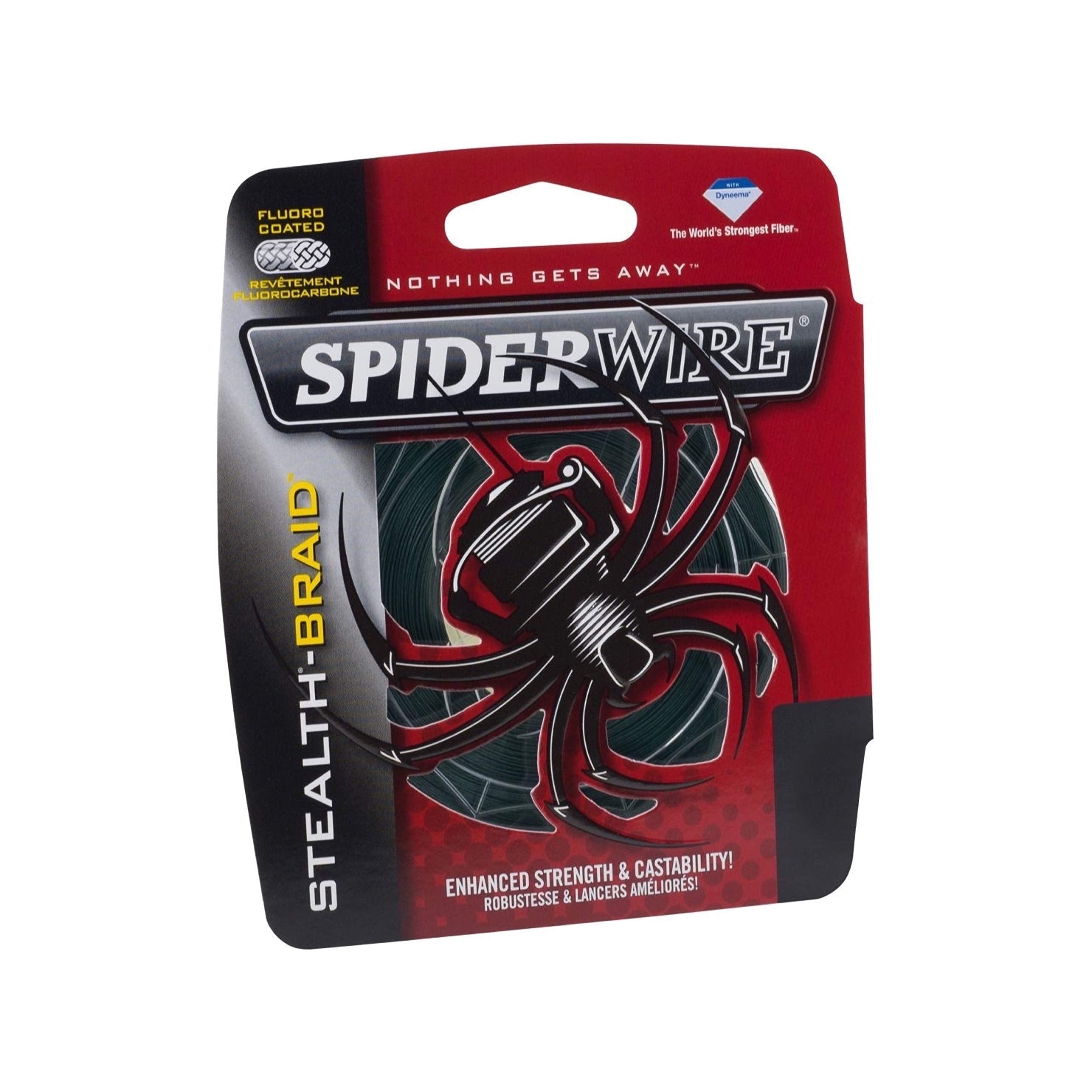 Spiderwire Stealth Superline, Moss Green, 40Lb | 18.1Kg, 200Yd | 182M Braided Fishing Line, Suitable For Freshwater And Saltwate