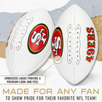 Franklin Sports Nfl San Francisco 49Ers Autograph Football - Official Size White Panel Souvenir Football For Autographs + Signat