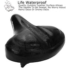 Daway Oversized Comfort Bike Seat - C40 Most Comfortable Extra Wide Soft Foam Padded Exercise Bicycle Saddle For Men Women Senio