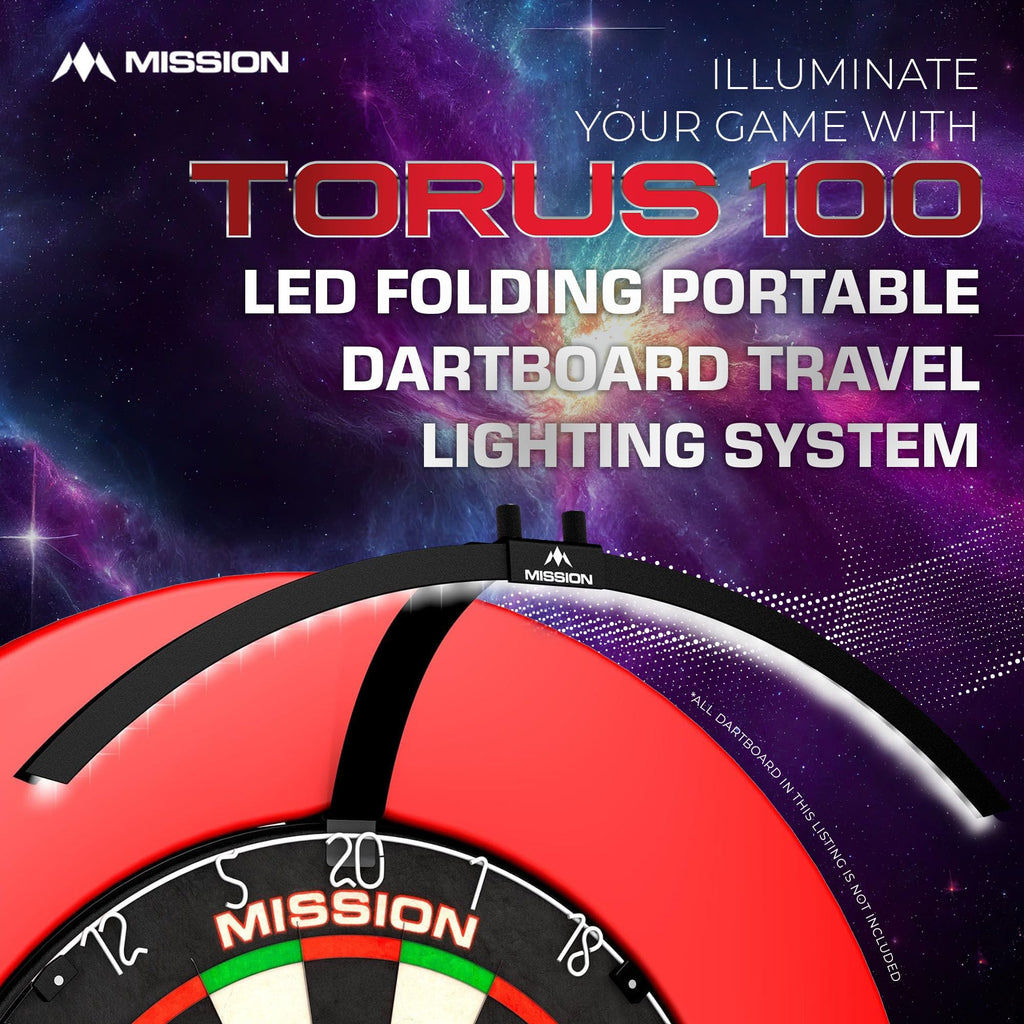 Mission Torus 100 Foldable Led Dartboard Lighting