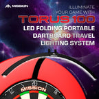 Mission Torus 100 Foldable Led Dartboard Lighting