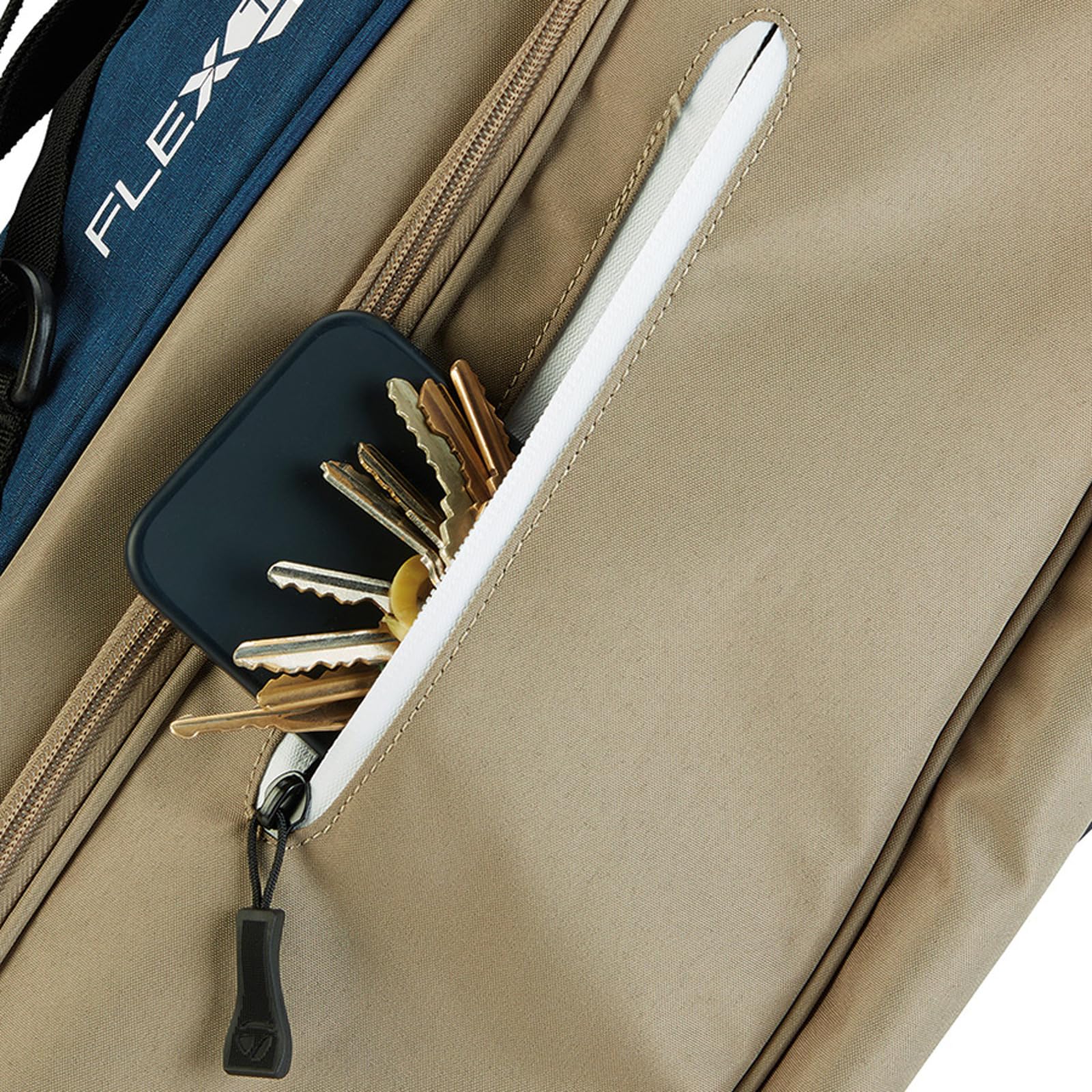 TaylorMade Golf FLEXTECH Stand Bag Navy/TAN