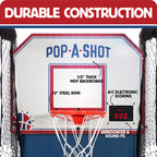Pop-A-Shot - Home Single Shot | Arcade Basketball Fun At Home | Infrared Sensor Scoring | 6 Game Modes | 4 Balls | Foldable Stor