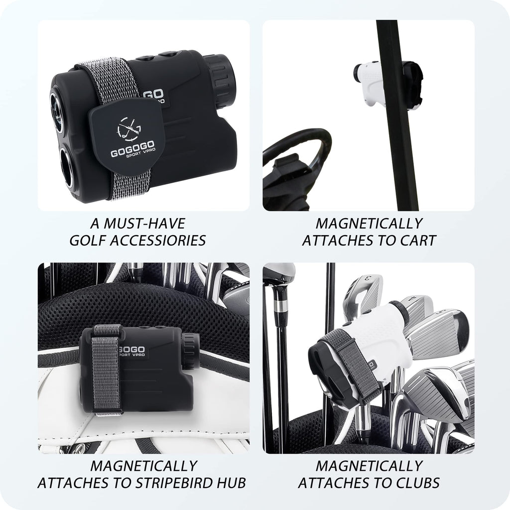 Gogogo Sport Vpro Magnetic Golf Rangefinder Holder Mount Strap, Adjustable Range Finder Strap Holder Band Fits Most Types, Stron