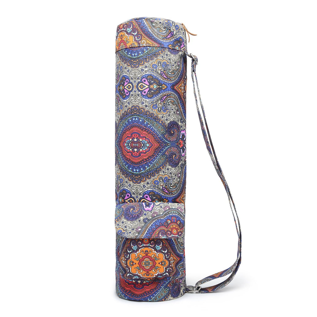 Elenture Yoga Mat Bag For Women & Men,Travel Yoga Gym Bag For 1/4'' 1/3'' Thick Exercise Yoga Mat, Full-Zip Yoga Mat Carrier Bag