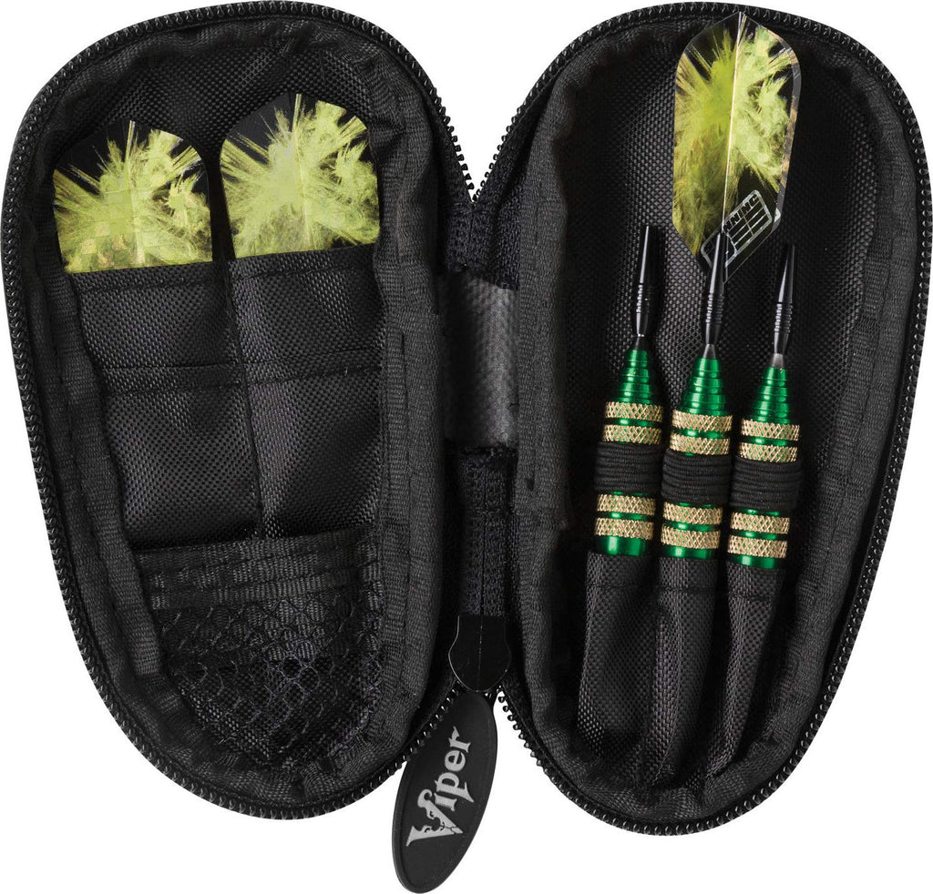 Viper Spinning Bee Soft Tip Darts with Casemaster Storage/Travel Case, Green, 16 Grams