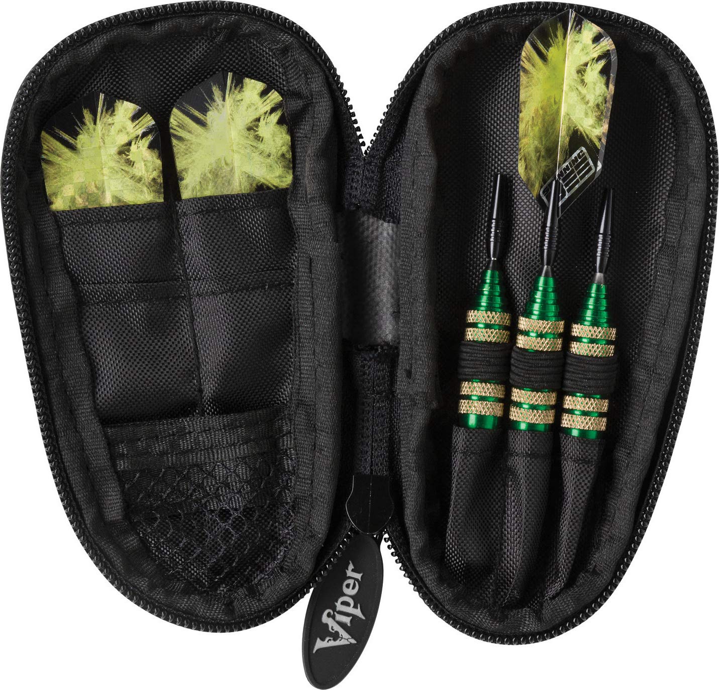 Viper Spinning Bee Soft Tip Darts with Casemaster Storage/Travel Case, Green, 16 Grams