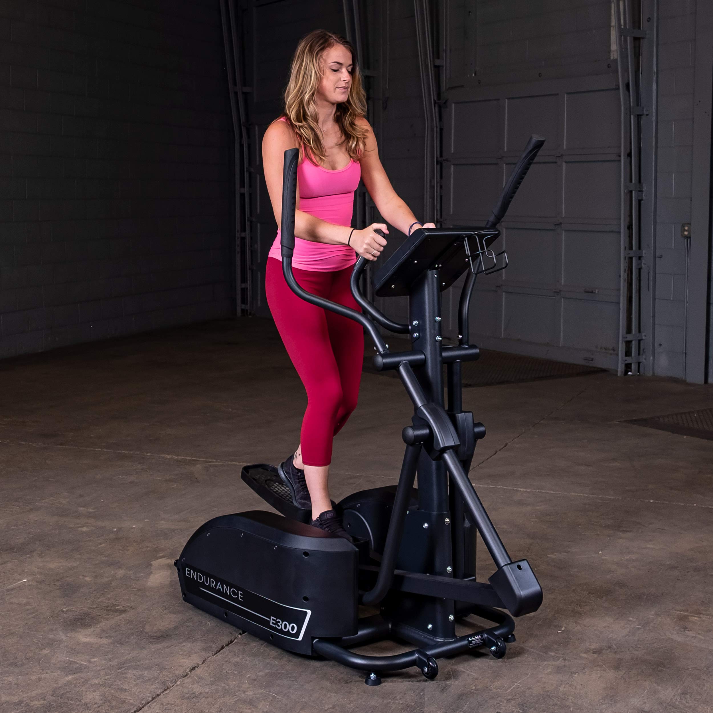 Body-Solid (E300) Elliptical Trainer Machine, Cardio Workout Crosstrainer Exercising Machines For Home & Commercial Gym With 300