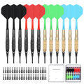 Cyeelife Darts Plastic Tip,Soft Tip Darts Set,12 Pcs 18 Gram With 50 Extra Dart Tips For Electronic Dartboard