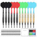 Cyeelife Darts Plastic Tip,Soft Tip Darts Set,12 Pcs 18 Gram With 50 Extra Dart Tips For Electronic Dartboard