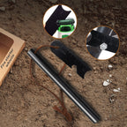 Bcharya Fire Starter Survival Tool, Ferro Rod Kit With Leather Neck Lanyard And Multi-Tool Striker, Flint And Steel Survival Ign