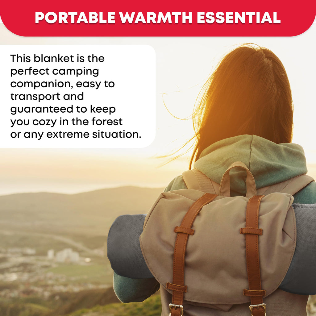 Military Wool Blanket - 95% Wool, Washable, Perfect For Outdoors, Camping, Picnics, Travel, Car & Bushcraft Emergency Blanket, 9