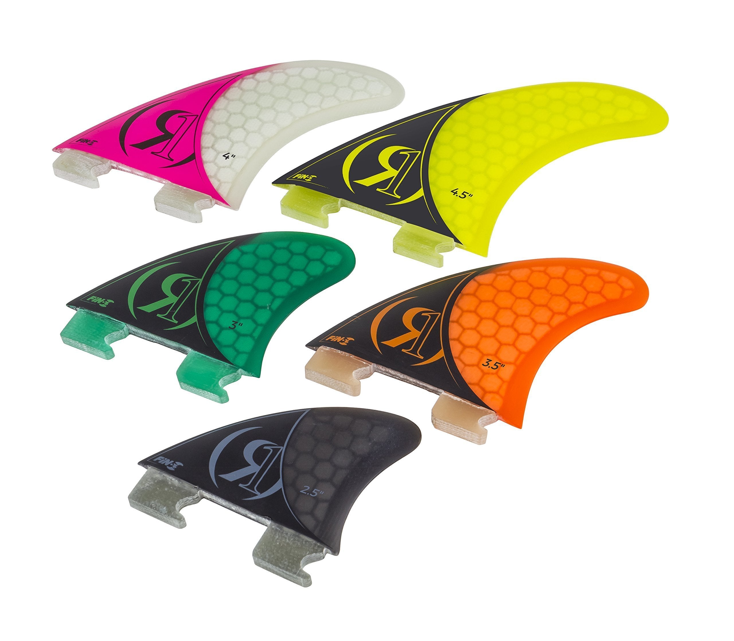 Ronix 1'' - Fin-S 2.0 Tool-Less Fiberglass - Center Surf Fin - Black (2019)