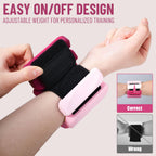 INDEPANDIA Wrist & Ankle Weights for Women and Men, 2lbs Pair Adjustable Silicone Weighted Bangles for Arm & Leg Workouts, Perfe