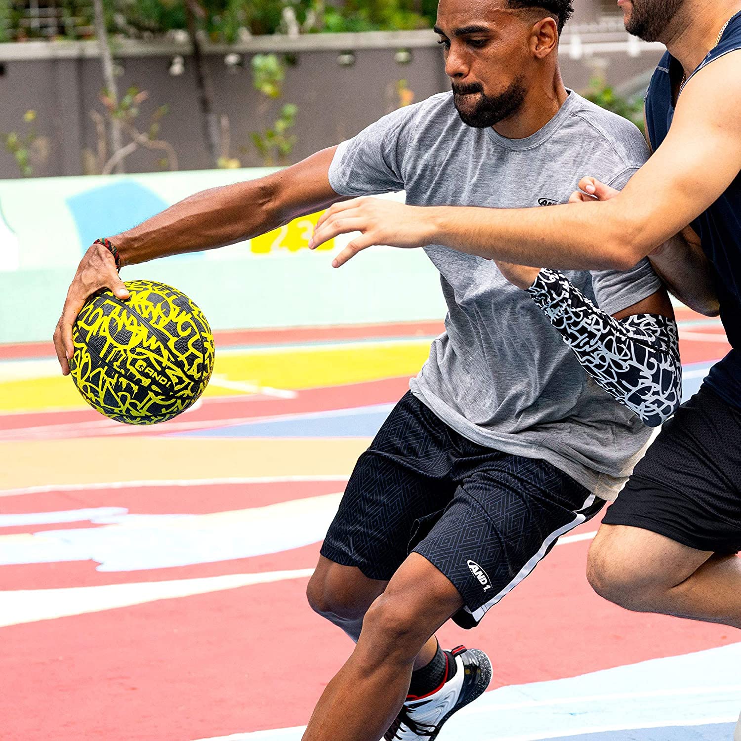 And1 Chaos Rubber Basketball: Game Ready, Office Regulation Size (29.5   ) Streetball, Made For Indoor/Outdoor Basketball Games-