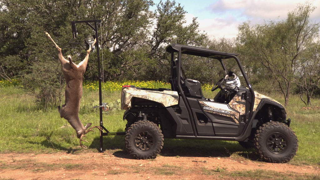 Hme Truck Hitch Game Hunting Hoist - Complete Kit (Includes Winch/Gambrel For Skinning Or Cleaning Game) | 400 Lb Capacity