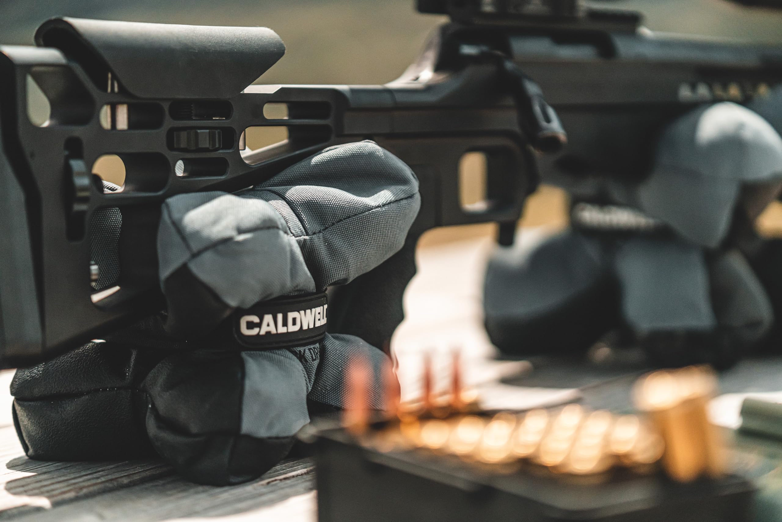Caldwell Tack Driver X Bags With Rubberized Base, Non-Absorbent Filling And Adjustable Strap For Hunting And Target Shooting