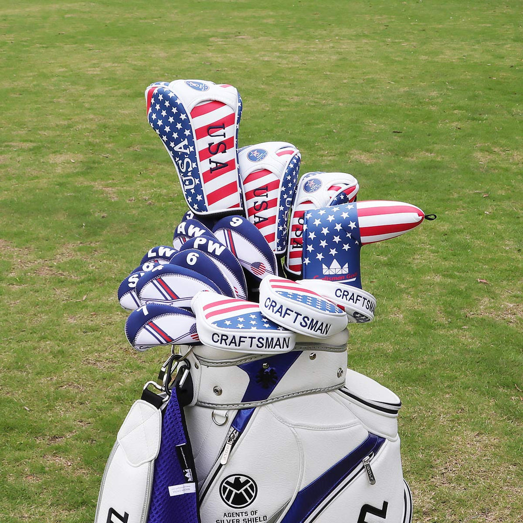 Stars And Stripes American Usa Us Flag Driver Headcover Head Cover For Taylormade Rbz Cobra Taylormade Jetspeed Sldr Callaway Bi
