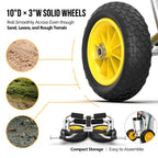 Bonnlo Universal Kayak Carrier - Trolley For Carrying Kayaks, Canoes, Paddleboards, Float Mats, And Jon Boats - Inflation-Free S