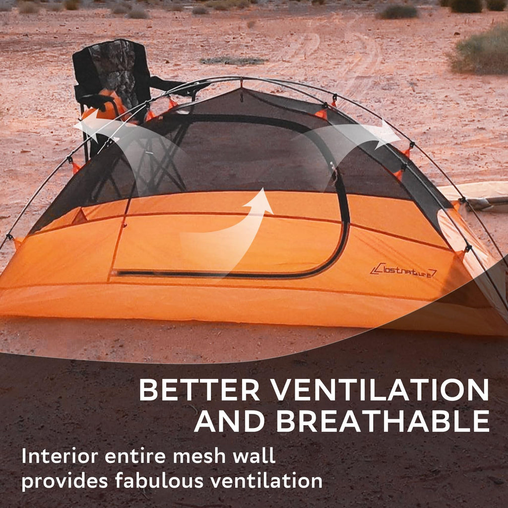 Clostnature Crux Lightweight Tent For Backpacking - 3 Person Ultralight Backpacking Tent, Waterproof Easy Setup Camping Tent, Hi