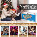 Giantex 27'' Foosball Table, Easily Assemble Wooden Soccer Game Table Top W/Footballs, Indoor Table Soccer Set For Arcades, Game