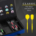 Casemaster by GLD Products Classic Nylon Dart Carrying Case for Steel and Soft Tip Darts, Holds 12 Darts Numerous Other Accessor