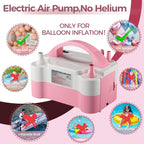 DECOCKRAT Balloon Pump - Electric Dual Nozzle Air Pump for Balloon, Portable Balloon Blower Save Time and Effort, Balloon Inflat