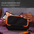 Casemaster Plazma Plus Black With Orange Trim Dart Case And Phone Pocket