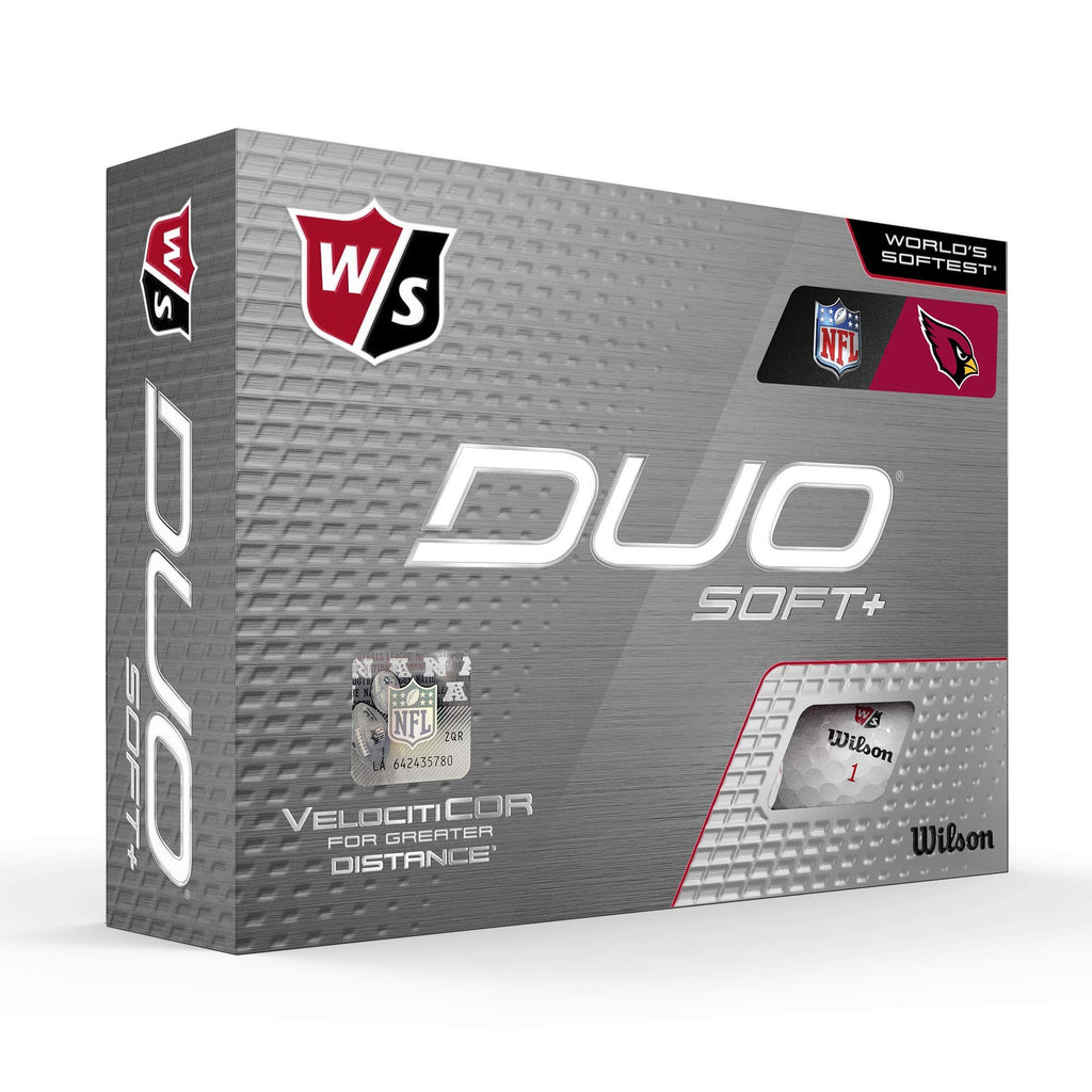 Wilson Duo Soft+ Nfl Golf Balls (1 Dozen)-Arizona,White