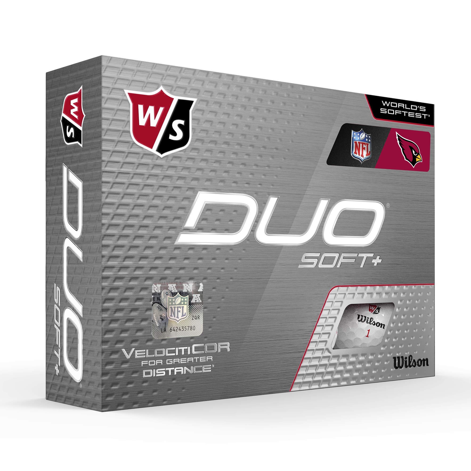 Wilson Duo Soft+ Nfl Golf Balls (1 Dozen)-Arizona,White