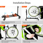 Sttoraboks Vertical Bike Stand, Freestanding Bike Rack Garage Storage Upright Bicycle Floor Stand Indoor Bike Holder with Adjust