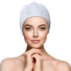 Water Gear Natural Rubber Swim Bubble Cap (White, Large)