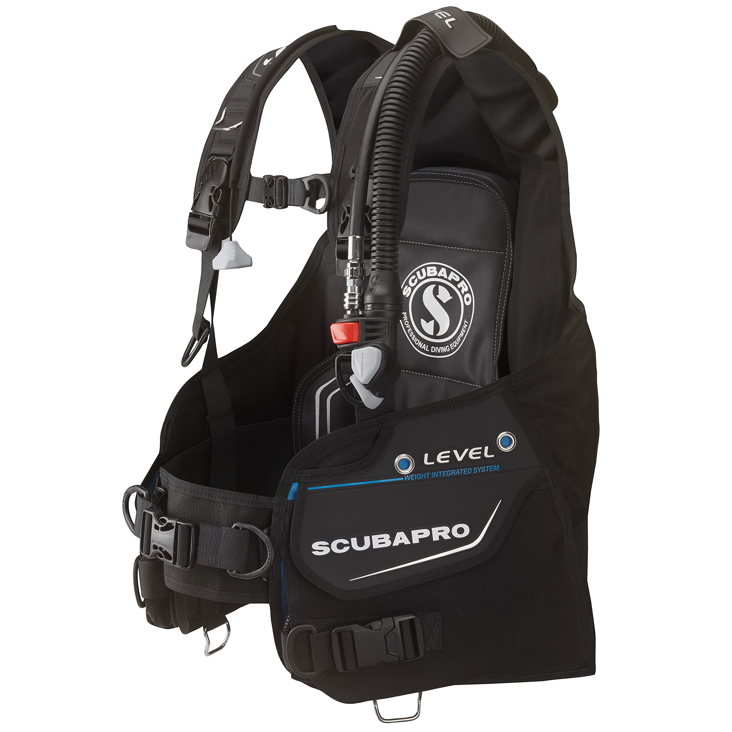 SCUBAPRO Level Super Cinch Front Adjustable Scuba Diving BCD with Balanced Power Inflator for Recreational Diving, X-Large