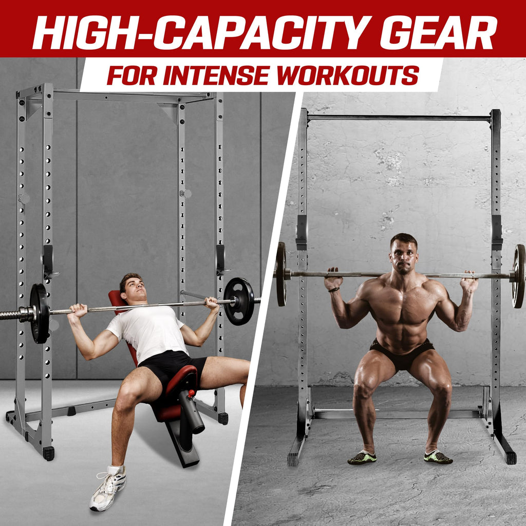 Yes4All Power Rack Attachment - J-Hook Barbell Fit 2X2 Or J-Hook Barbell Fit 3X3 In Square Tube