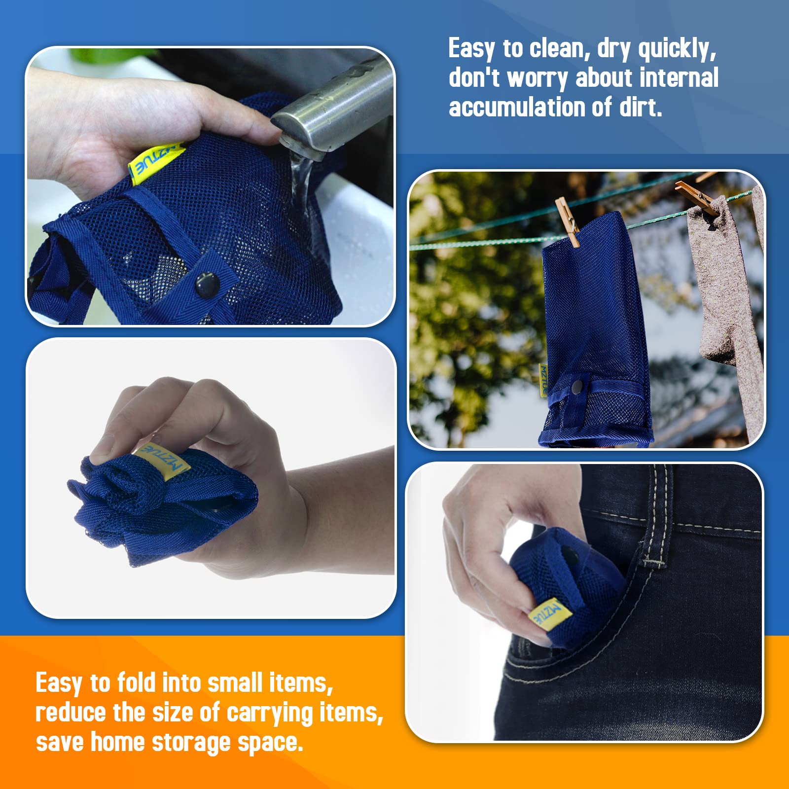 Mztue Water Bottle Holder With Strap, Folding Portable Water Bottle Carrier With Strap Easy Clean, Water Bottle Bag Strap, Water