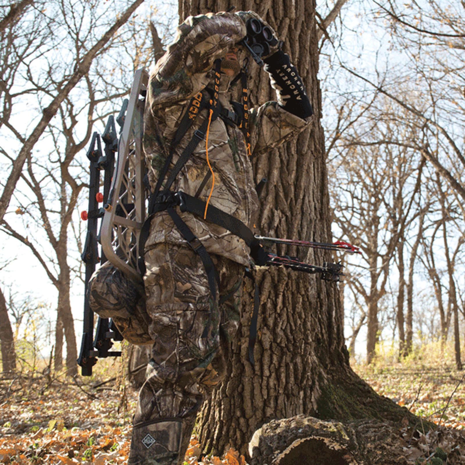 MUDDY Safeguard Youth Combo Safeguard Harness, Linemans Rope, Tree Strap, Suspension Relief Strap, & Carabiner Super Light Easy