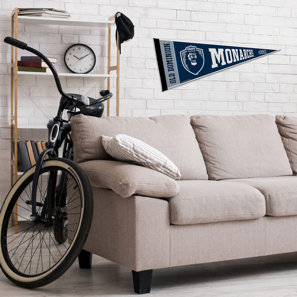 Rico Industries Ncaa Old Dominion Monarchs Exclusive 12'' X 30'' Felt Wall D  Cor Pennant - Great For Home/Bed Room/Man Cave D