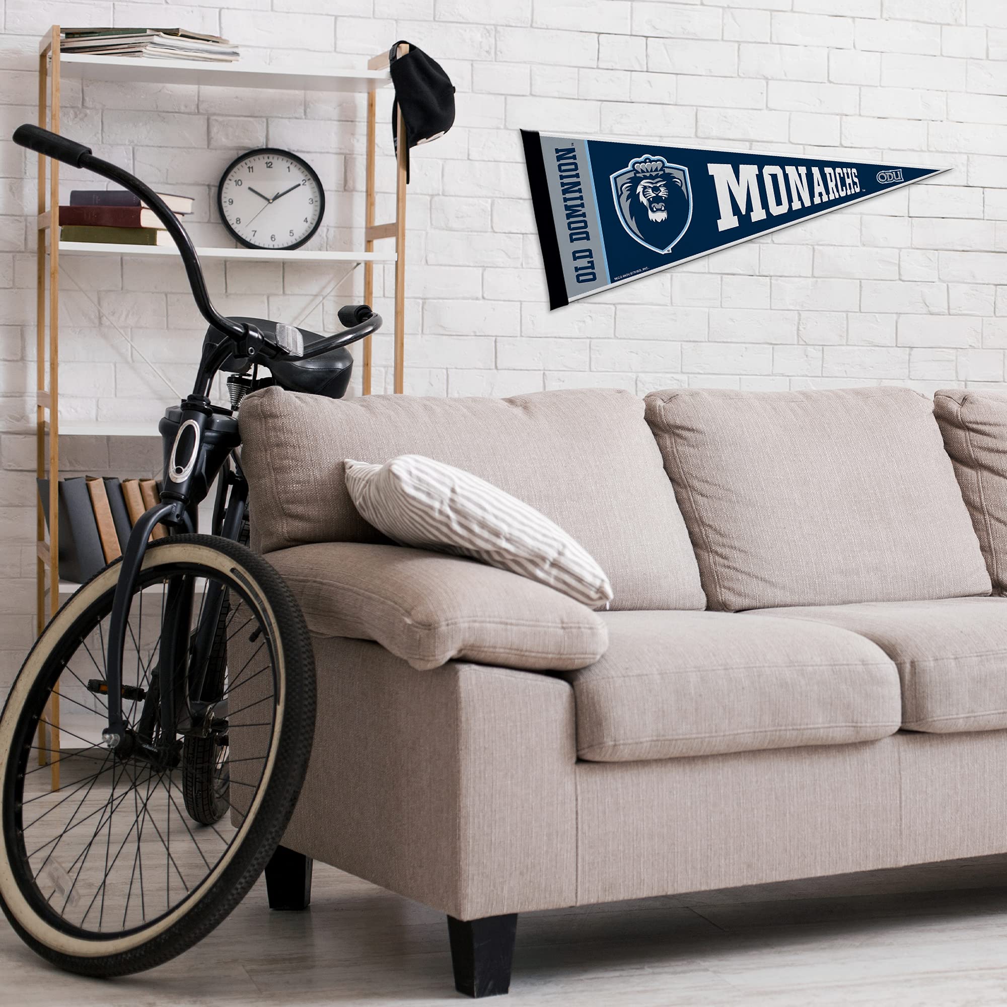 Rico Industries Ncaa Old Dominion Monarchs Exclusive 12'' X 30'' Felt Wall D  Cor Pennant - Great For Home/Bed Room/Man Cave D