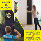 Cx L Sum Magnetic Dart Board, Indoor Outdoor Dart Games For Kids With 12Pcs Magnetic Darts, Safety Toy Games, Rollup Double Side