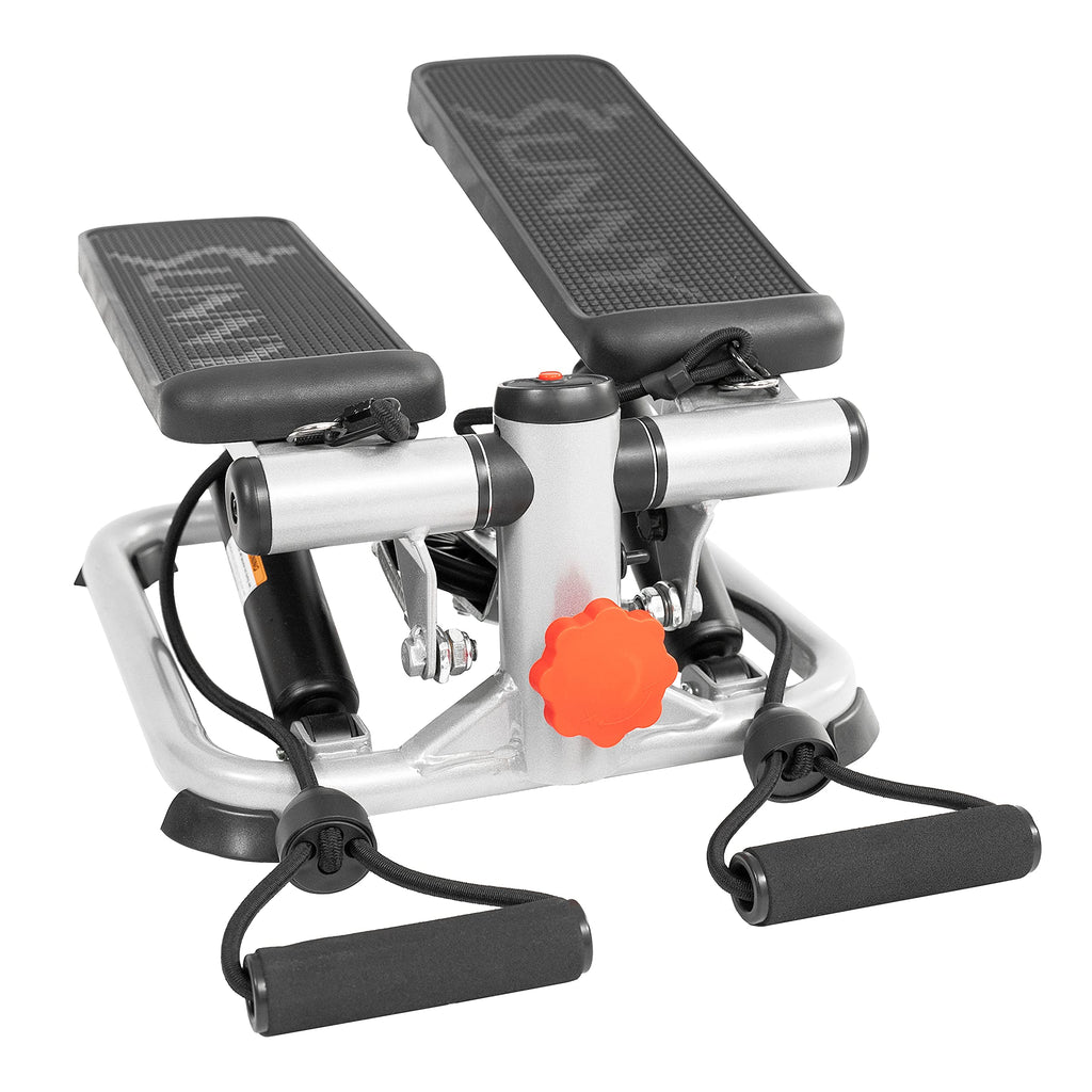 Sunny Health & Fitness Total Body 2-In-1 Mini Stair Stepper, Step Machine For Exercise At Home Workout, Adjustable Hydraulic, Lc