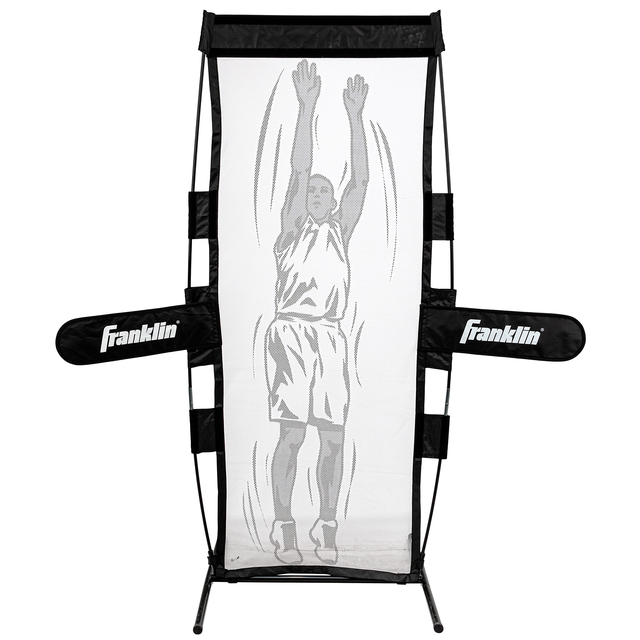 Franklin Sports Basketball Defender Dummy  Basketball Training + Practice Equipment  Practice Defender with Detachable Arms fo