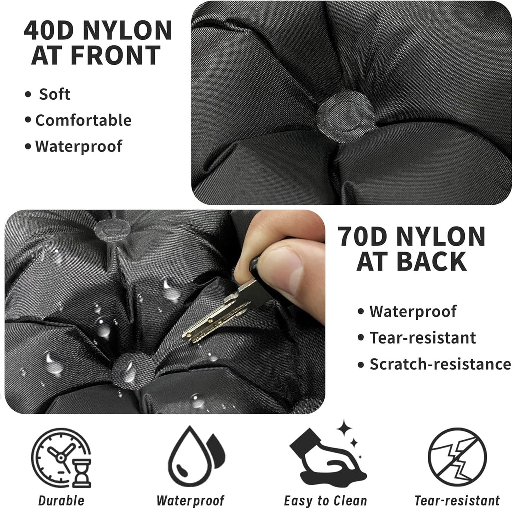 Eulant 2 Pack Inflatable Seat Cushion Lightweight Waterproof Air Cushions,Portable Travel Cushion Suitable For Camping Hiking Cl
